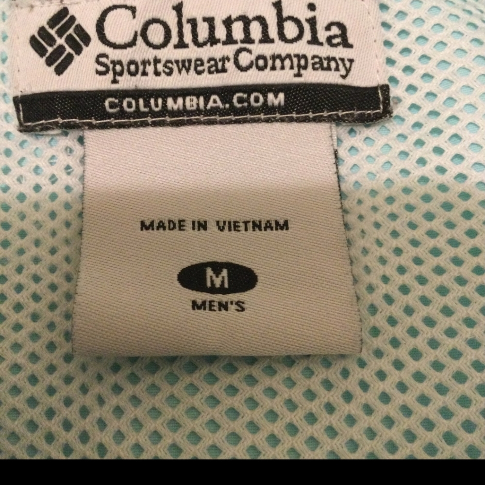 MENS PFG OMNI SHADE COLUMBIA LONG SLEEVE SHIRT SIZE MEDIUM